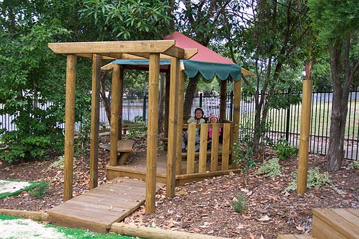 CHILDCARE CENTER ARCHWAY AND GAZEBO WITH SEATING